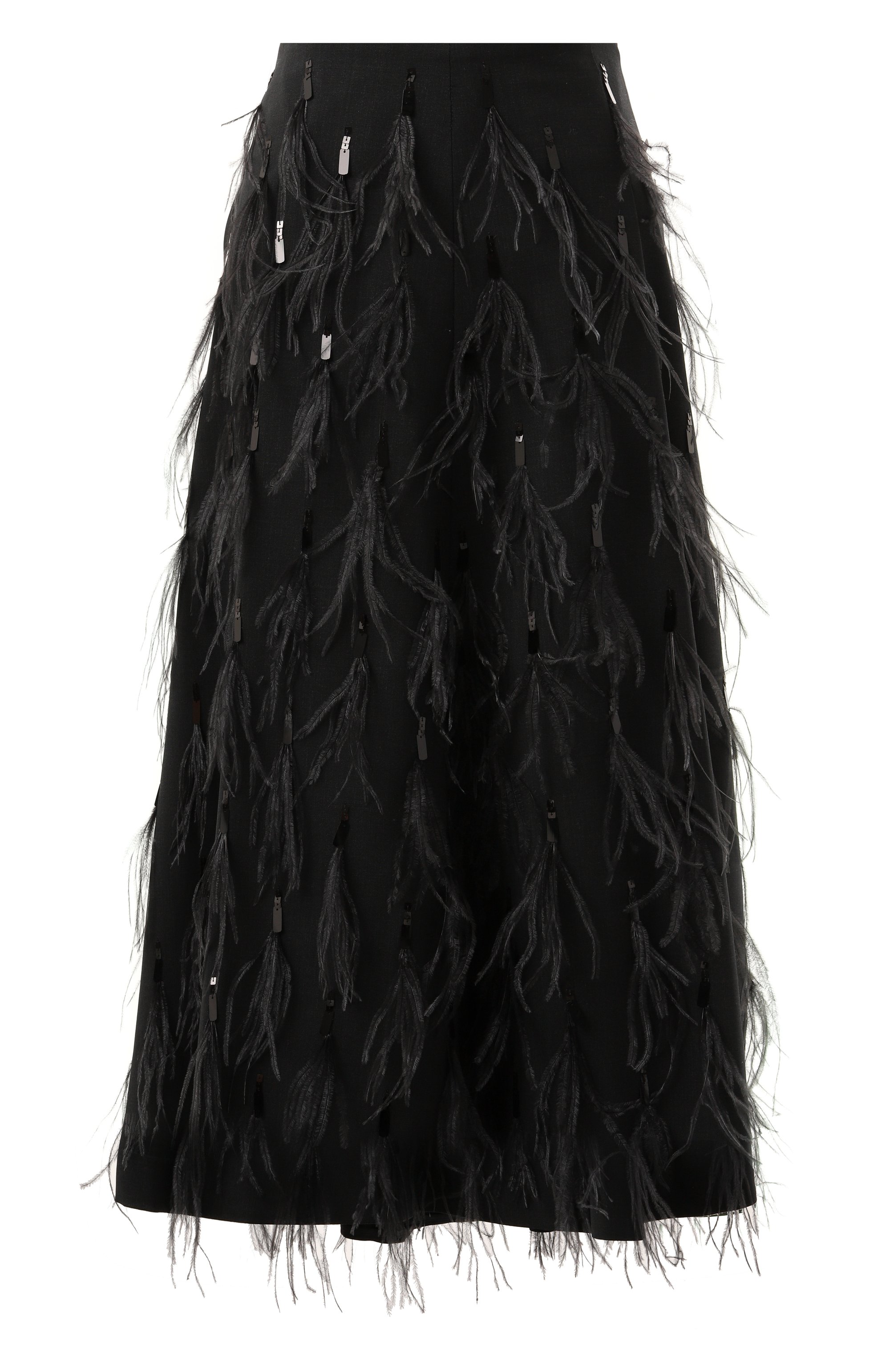 Шерстяная юбка BRUNELLO CUCINELLI темно-серого цвета по цене 963500 руб., арт. M0W07G3700, фото 1 Шерстяная юбка BRUNELLO CUCINELLI, арт. M0W07G3700, фото 1