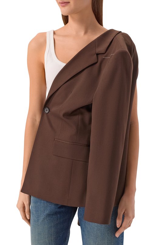 Жакет MM6 S52BN0141/S47848 Коричневый  S52BN0141/S47848 Фото 6