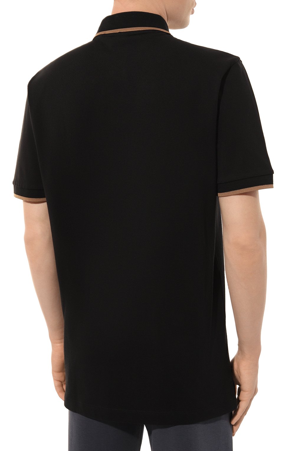 Хлопковое поло BOSS, арт. 50494697, фото 4