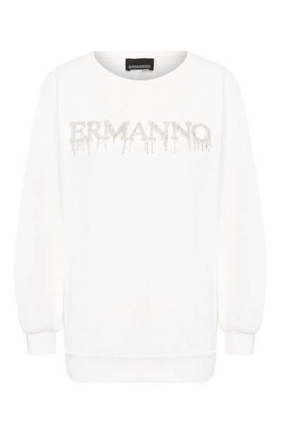 Женский хлопковый свитшот ERMANNO ERMANNO SCERVINO, арт. 46T FL09 FEL