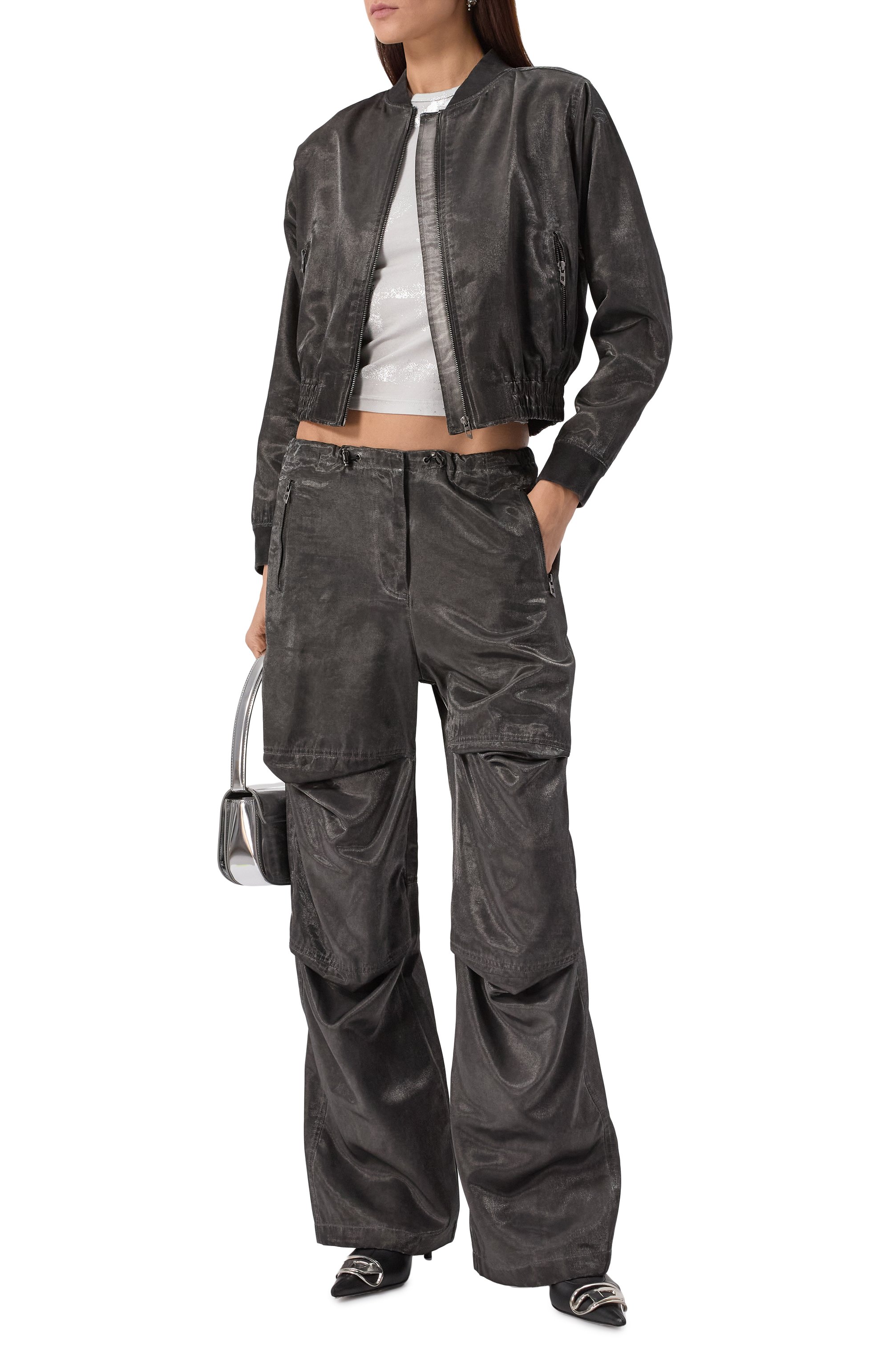 Атласный бомбер DIESEL, арт. A17342/0PKAX, фото 2