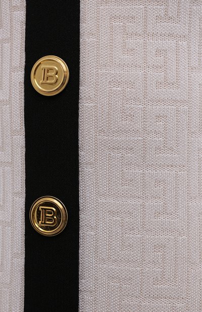 Боди из вискозы BALMAIN белого цвета по цене 154500 руб., арт. WF1BA070/K249, фото 5 Боди из вискозы BALMAIN, арт. WF1BA070/K249, фото 5