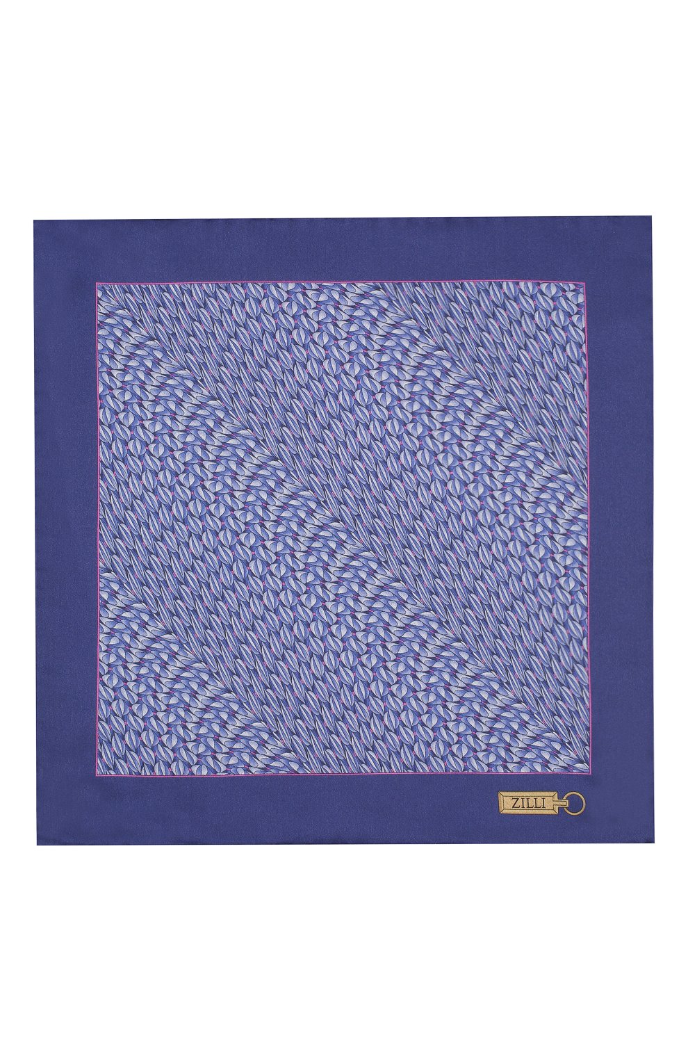 Шелковый платок ZILLI фиолетового цвета по цене 8995 руб., арт. 50715/HANDKERCHIEFS, фото 3 Шелковый платок ZILLI, арт. 50715/HANDKERCHIEFS, фото 3