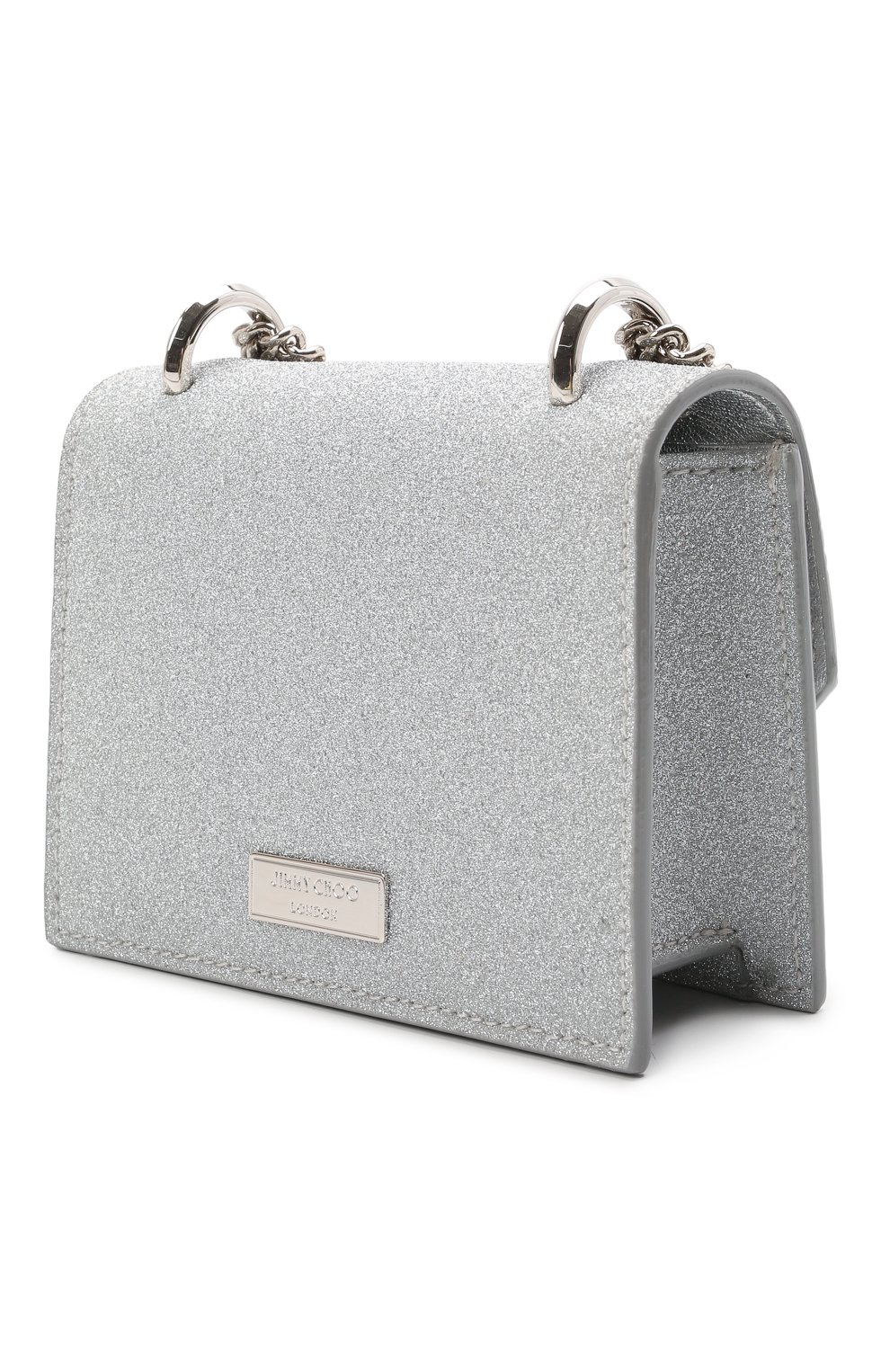 Сумка paris mini JIMMY CHOO серебряного цвета по цене 75300 руб., арт. MINI PARIS/Z0K, фото 3 Сумка paris mini JIMMY CHOO, арт. MINI PARIS/Z0K, фото 3