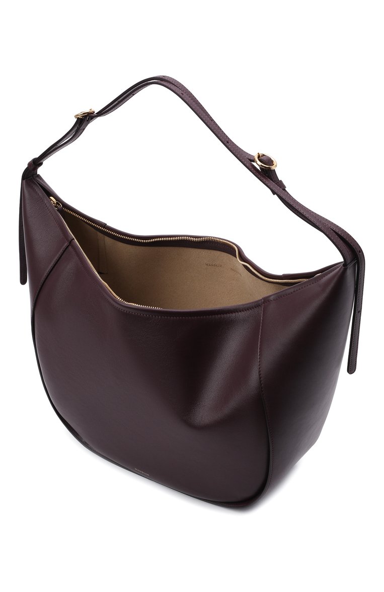 Женская сумка lois medium WANDLER бордового цвета, арт. L0IS BAG | Фото 4 (Материал: Натуральная кожа; Сумки-технические: Сумки top-handle; Размер: medium)