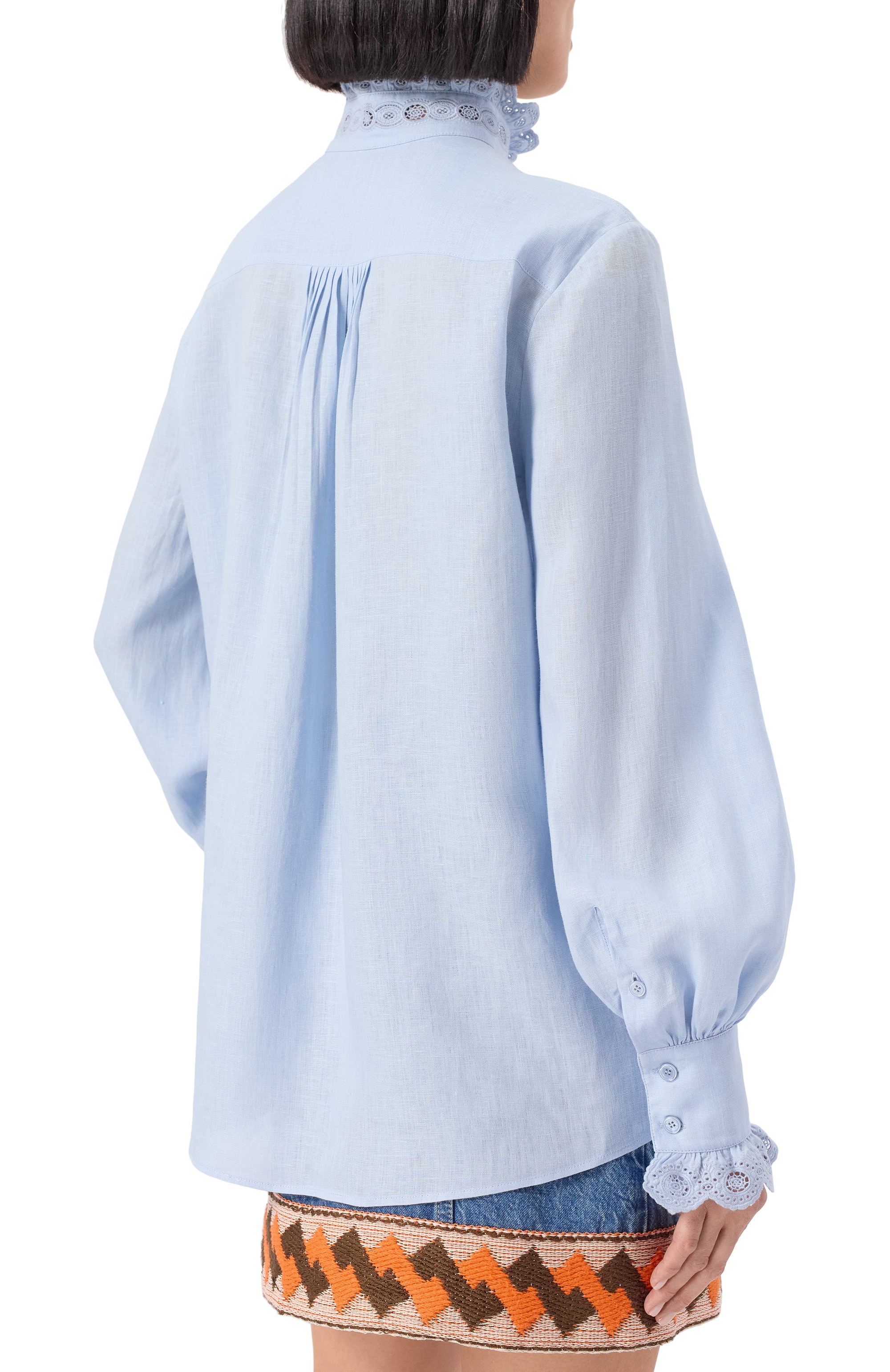 Льняная блузка VALENTINO, арт. 7B3AB7R7/9KW, фото 4