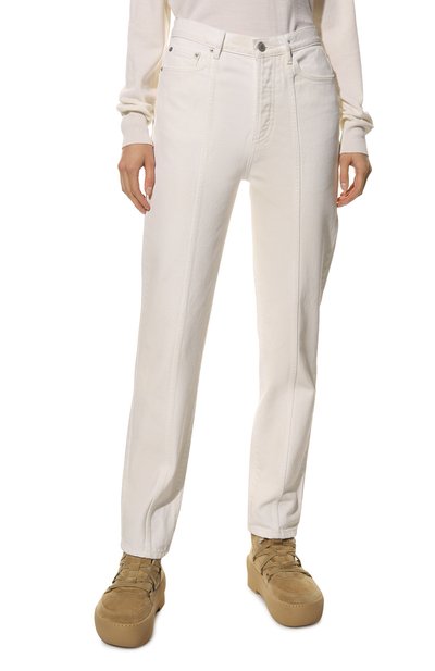 Джинсы DRIES VAN NOTEN белого цвета по цене 48100 руб., арт. 222-012413-5421, фото 3 Джинсы DRIES VAN NOTEN, арт. 222-012413-5421, фото 3