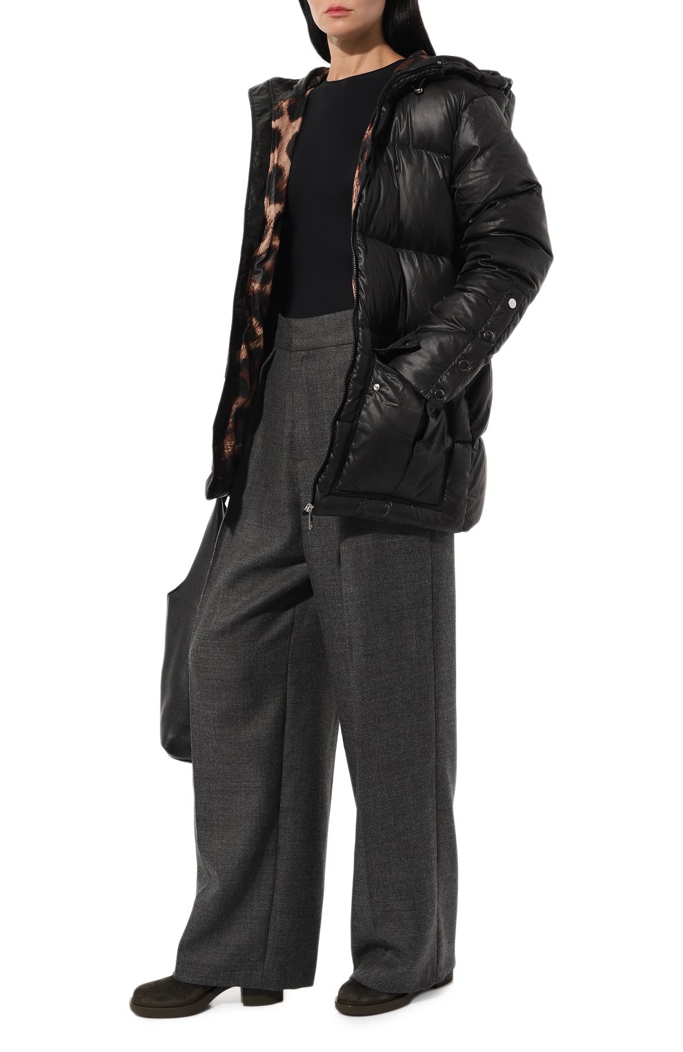 Пуховик ALINE черного цвета по цене 85000 руб., арт. AL011002, фото 2 Пуховик ALINE, арт. AL011002, фото 2