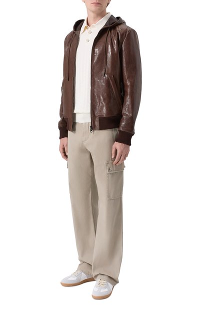 Кожаный бомбер DOLCE & GABBANA, арт. G9BIIL/HULY2, фото 2