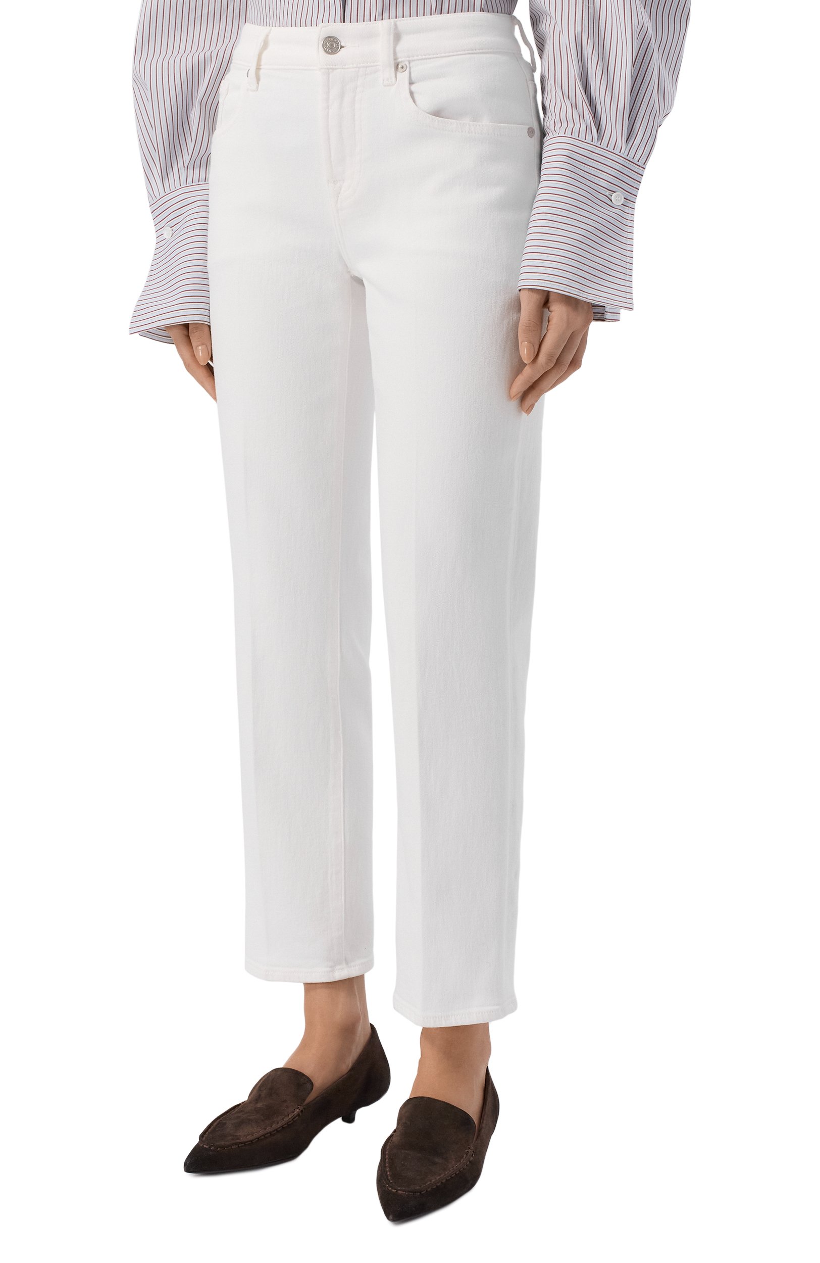 Джинсы calie 7 FOR ALL MANKIND белого цвета по цене 31900 руб., арт. 7U023549-LLS, фото 3 Джинсы calie 7 FOR ALL MANKIND, арт. 7U023549-LLS, фото 3