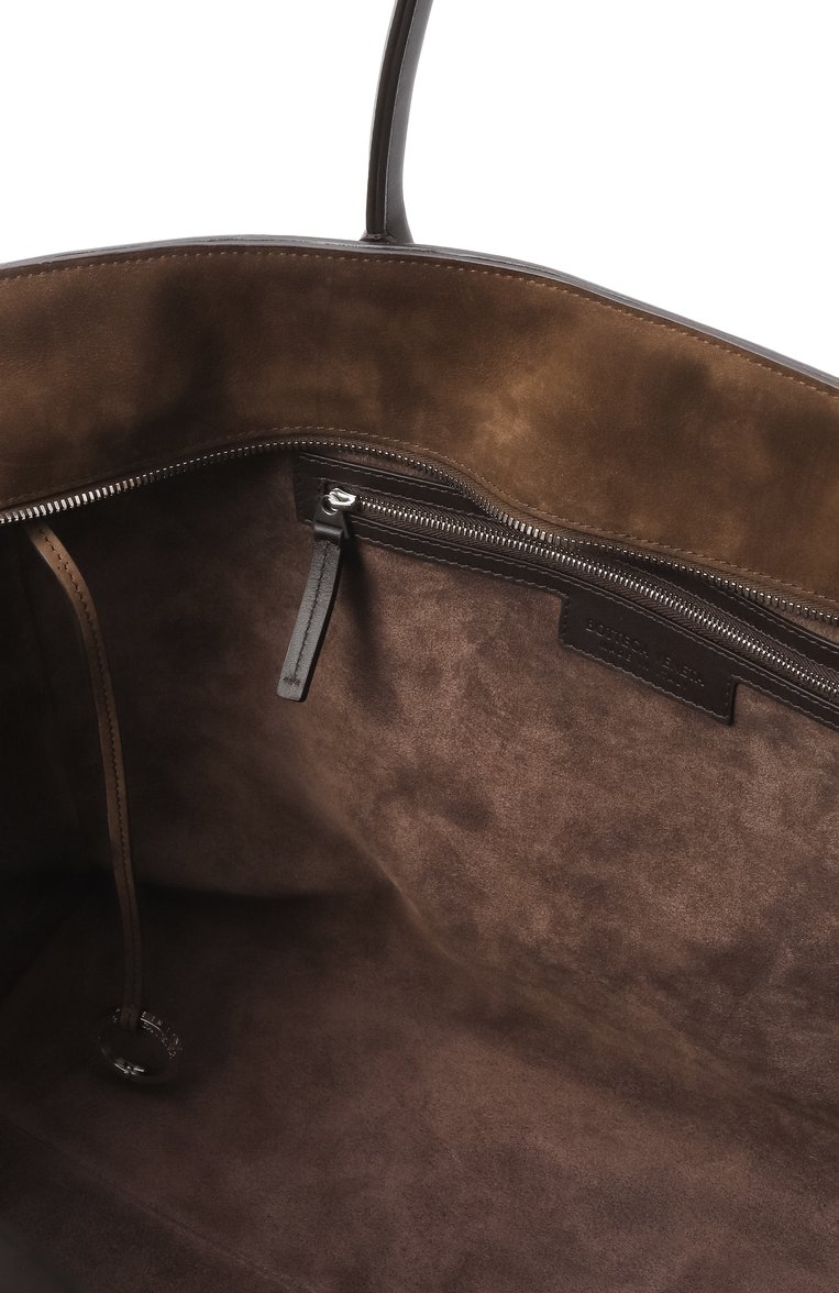 Мужская сумка cabat large BOTTEGA VENETA коричневого цвета, арт. 806465 V39Z4 | Фото 5 (Размер: large; Материал: Натуральная кожа, Натуральная замша)