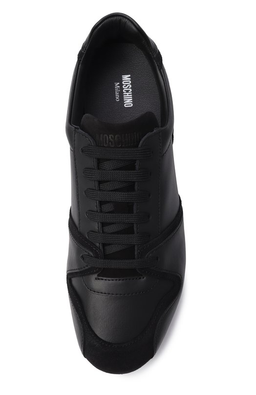 Кожаные кеды Moschino MB15021G00/GAA Чёрный  MB15021G00/GAA Фото 5
