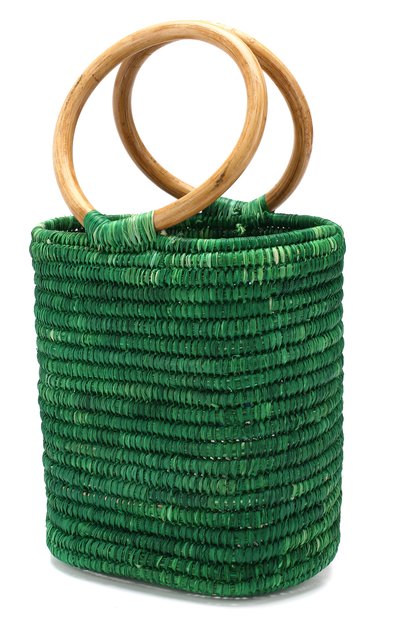 Сумка из рафии MANA SAINT TROPEZ, арт. GREEN S0 BAG, фото 3