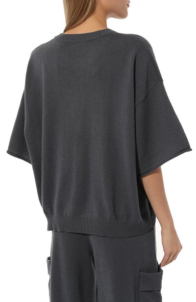 Кашемировый пуловер NOT SHY темно-серого цвета по цене 31400 руб., арт. 4302025C, фото 4 Кашемировый пуловер NOT SHY, арт. 4302025C, фото 4