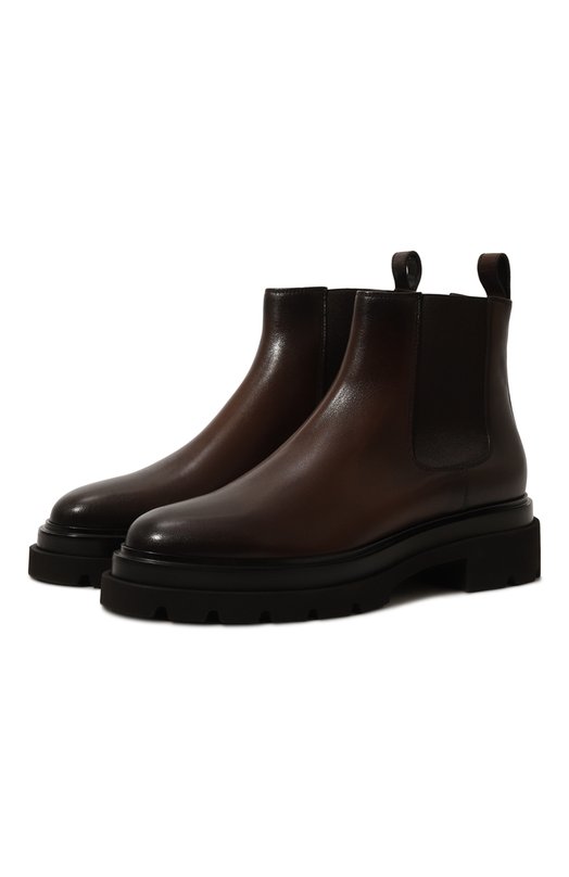 Кожаные челси Santoni