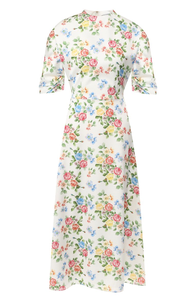 Платье-миди с принтом EMILIA WICKSTEAD, арт. RS19-RTW-02-184 CARMEN 244-TEXTURED SATEEN, фото 1
