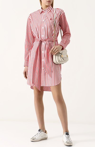 Хлопковое платье-рубашка с поясом POLO RALPH LAUREN, арт. 211702299/211699622, фото 2