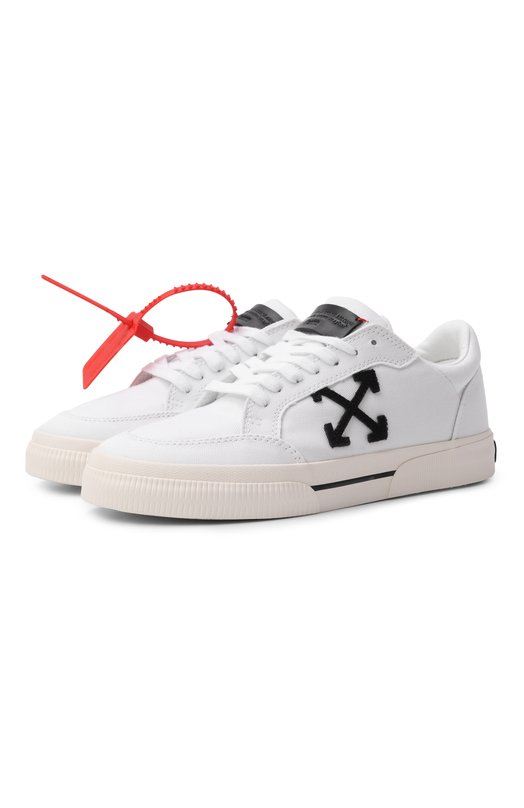 Текстильные кеды New Low Vulcanized Off-White 0WIA288C99FAB002 Белый 0WIA288C99FAB002