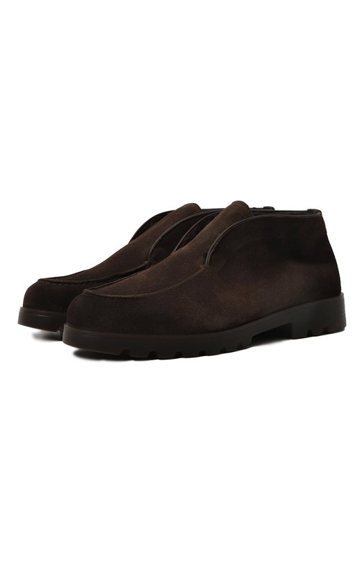 Замшевые ботинки Santoni WUDG71345DKRAHSY Коричневый WUDG71345DKRAHSY