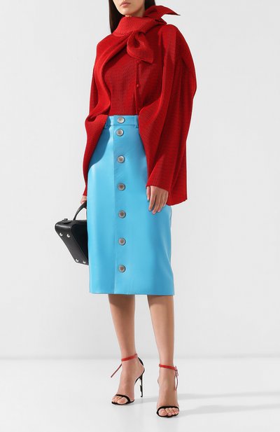 Кожаная юбка BALENCIAGA, арт. 556056/TDS07, фото 2