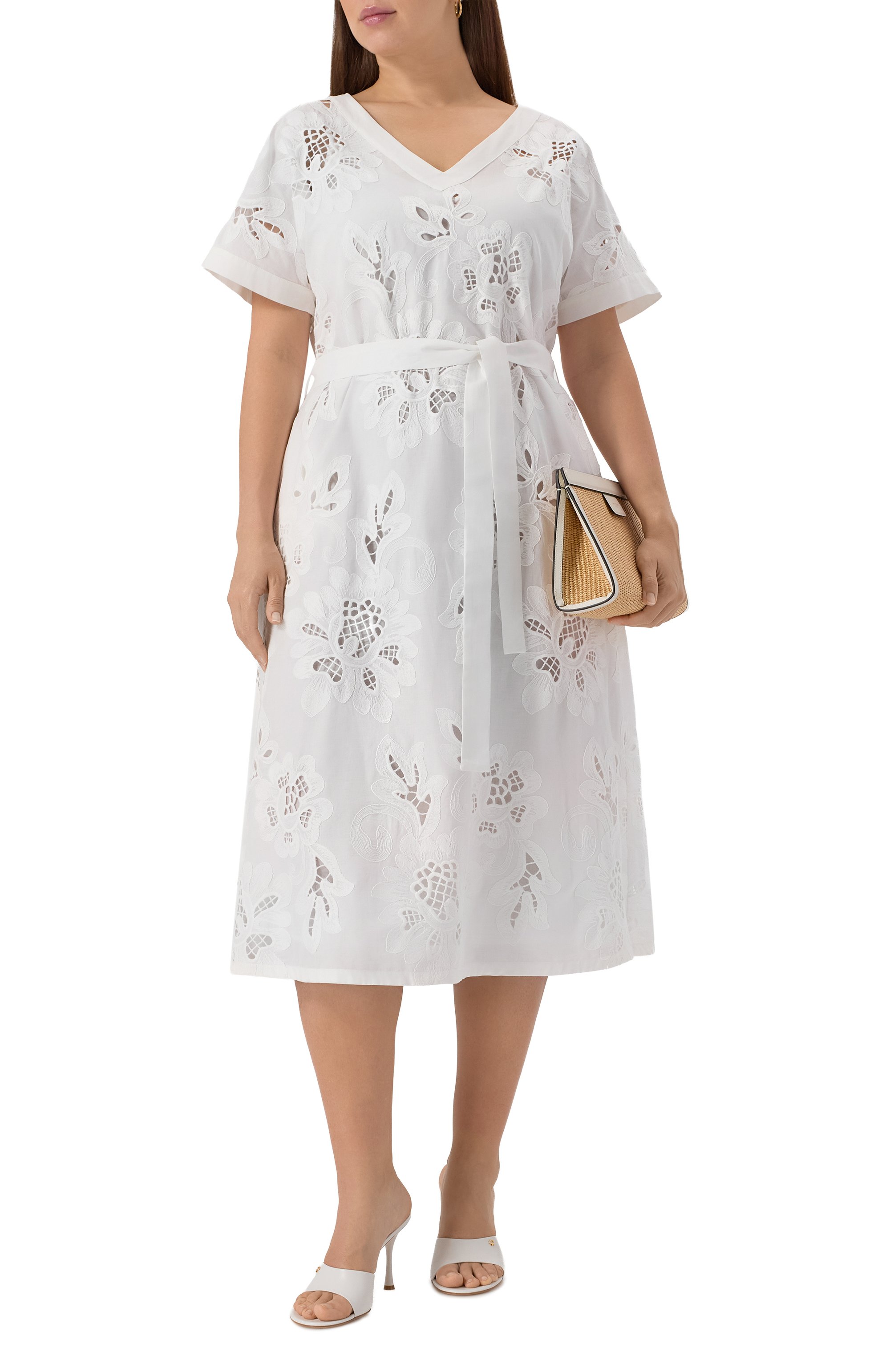 Хлопковое платье MARINA RINALDI VOYAGE, арт. MICAELA, фото 2