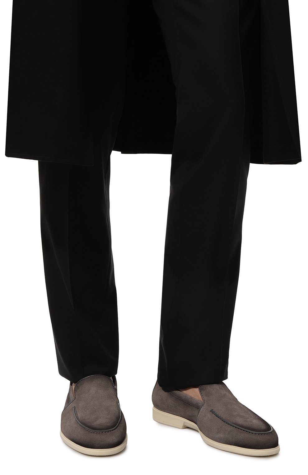 Замшевые лоферы malibu SANTONI, арт. MGAG18777TICSSG5G77, фото 3