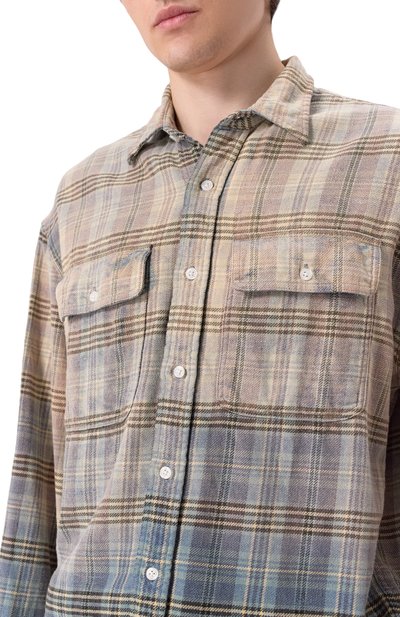 Хлопковая рубашка R13 разноцветного цвета по цене 76050 руб., арт. R13MR266-R458B, фото 5 Хлопковая рубашка R13, арт. R13MR266-R458B, фото 5