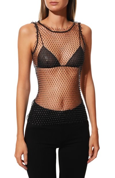 Топ с отделкой стразами PATRIZIA PEPE, арт. 2C1439_A183, фото 3