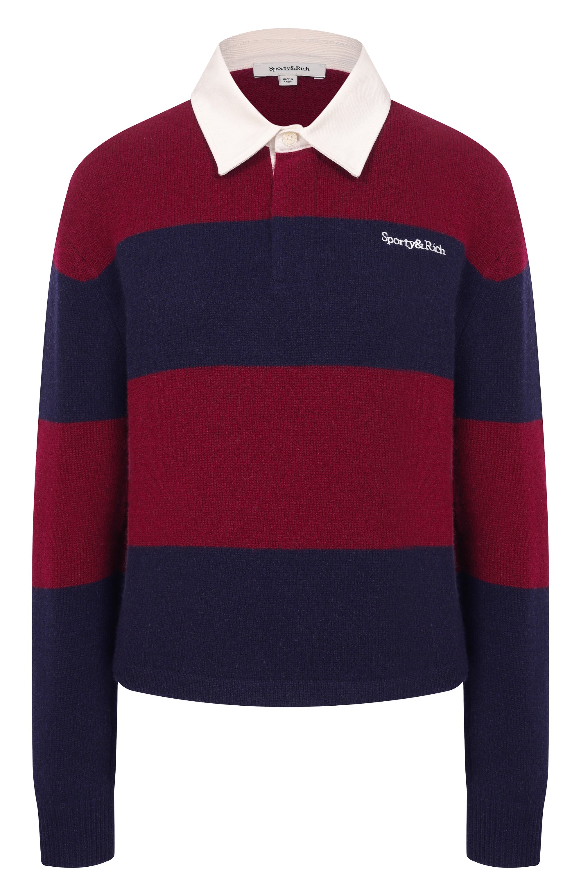 Поло из кашемира и шерсти SPORTY AND RICH, арт. WS08062300RE42, фото 1