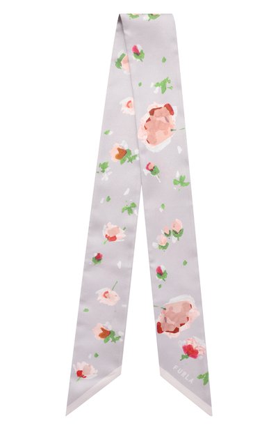 Шелковый шарф-твилли FURLA серого цвета по цене 9000 руб., арт. WT00022/BX3856, фото 4 Шелковый шарф-твилли FURLA, арт. WT00022/BX3856, фото 4