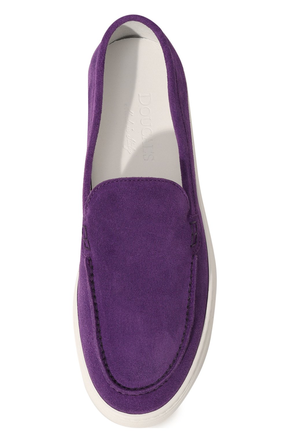 Замшевые слипоны DOUCAL'S фиолетового цвета по цене 39000 руб., арт. DD8547RIBEUZ229IL17, фото 6 Замшевые слипоны DOUCAL'S, арт. DD8547RIBEUZ229IL17, фото 6