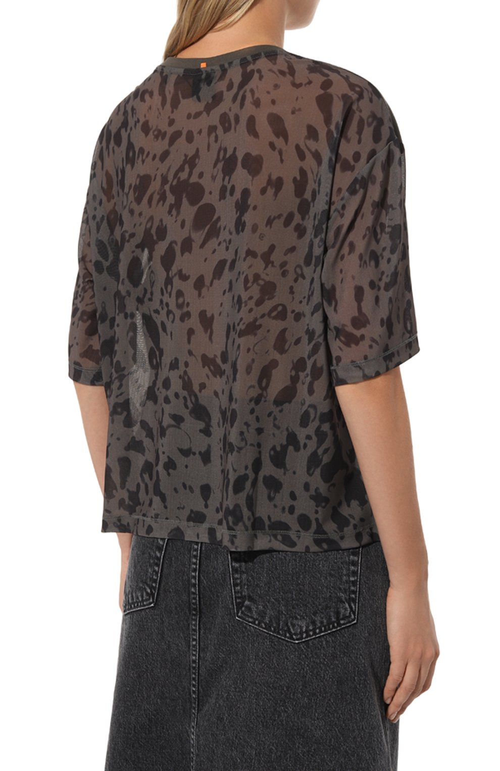 Футболка BOSS ORANGE серого цвета по цене 8400 руб., арт. 50508956, фото 4 Футболка BOSS ORANGE, арт. 50508956, фото 4