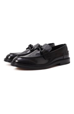 Мужские кожаные лоферы astaire BOTTEGA VENETA черного цвета, арт. 816611/V2CM0 | Фото 1 (Нос: Не проставлено; Материал сплава: Проставлено; Материал внутренний: Натуральная кожа; Материал внешний: Натуральная кожа; Стили: Кэжуэл)