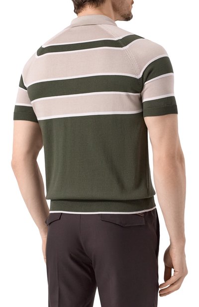 Поло из хлопка и шелка ZILLI, арт. KZP002M0142VBLS00, фото 4