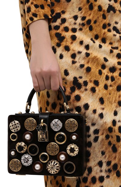 Сумка dolce box DOLCE & GABBANA черного цвета по цене 370500 руб., арт. BB5970/AW611, фото 2 Сумка dolce box DOLCE & GABBANA, арт. BB5970/AW611, фото 2