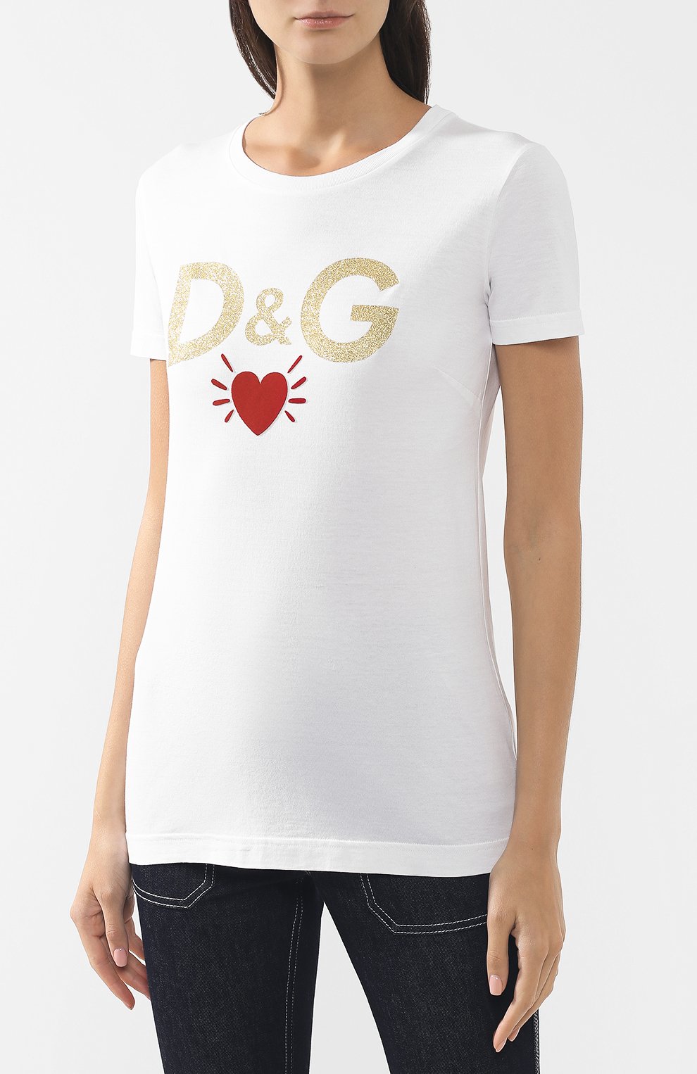 Хлопковая футболка DOLCE & GABBANA, арт. F8H32T/G7TLB, фото 3