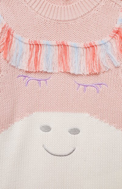 Хлопковый пуловер STELLA MCCARTNEY светло-розового цвета по цене 16350 руб., арт. TT9060, фото 3 Хлопковый пуловер STELLA MCCARTNEY, арт. TT9060, фото 3