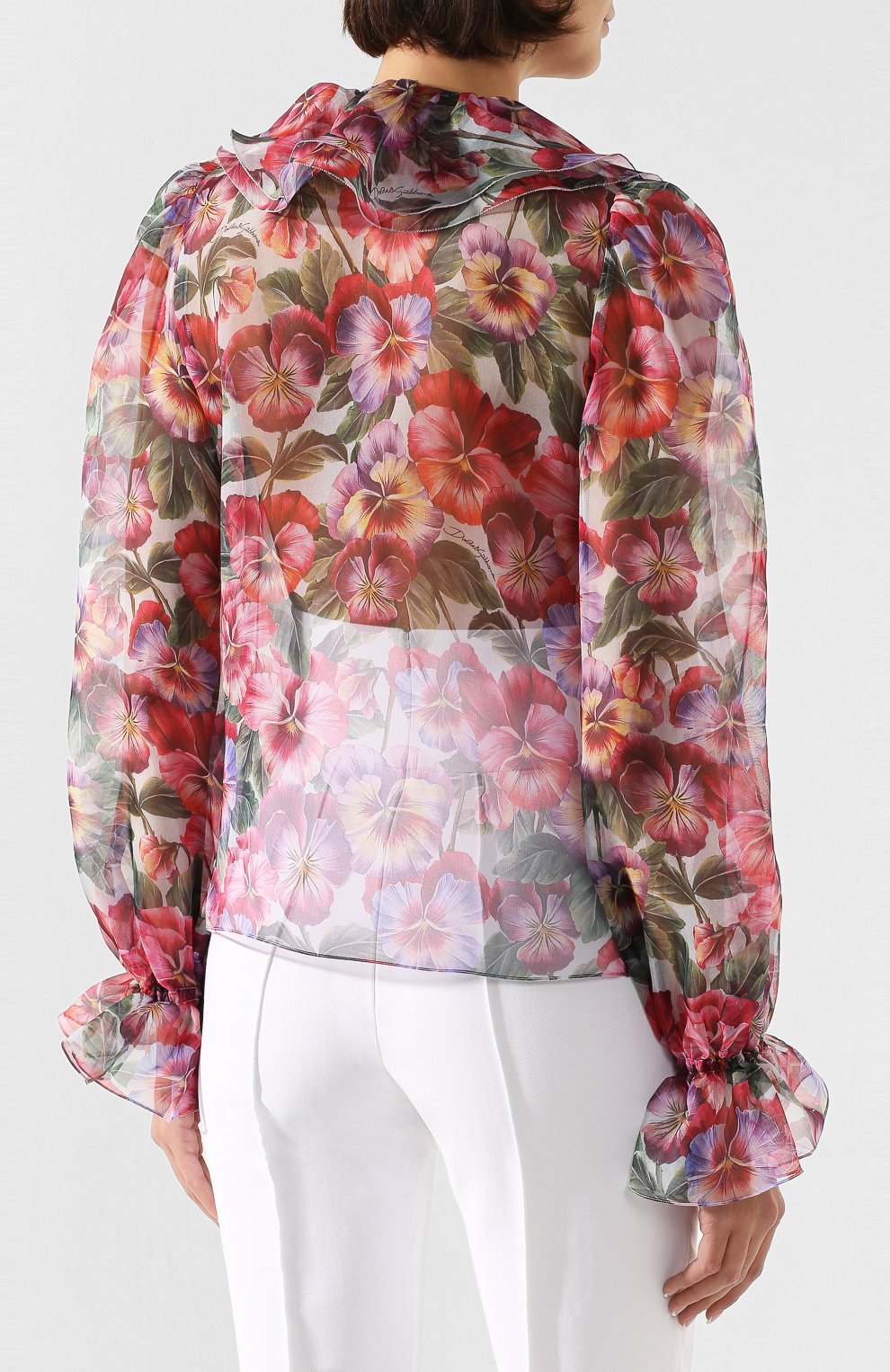 Шелковая блузка DOLCE & GABBANA, арт. F5L99T/IS1BA, фото 4