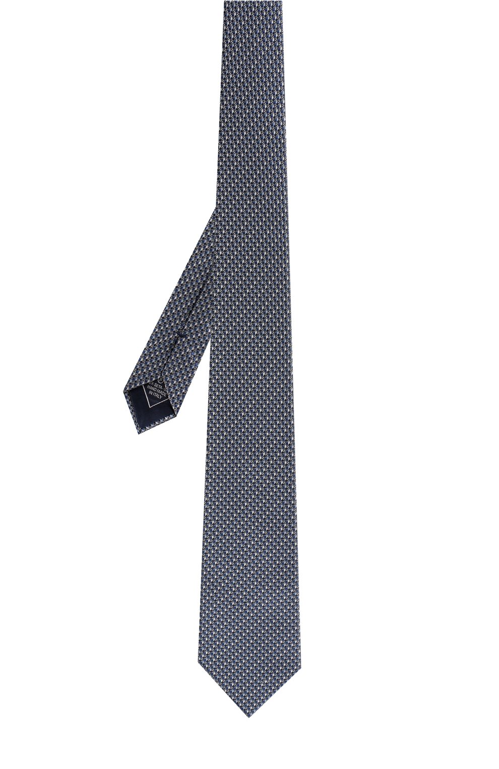 Шелковый галстук с узором BRIONI синего цвета по цене 29950 руб., арт. 062I00/P7485, фото 2 Шелковый галстук с узором BRIONI, арт. 062I00/P7485, фото 2