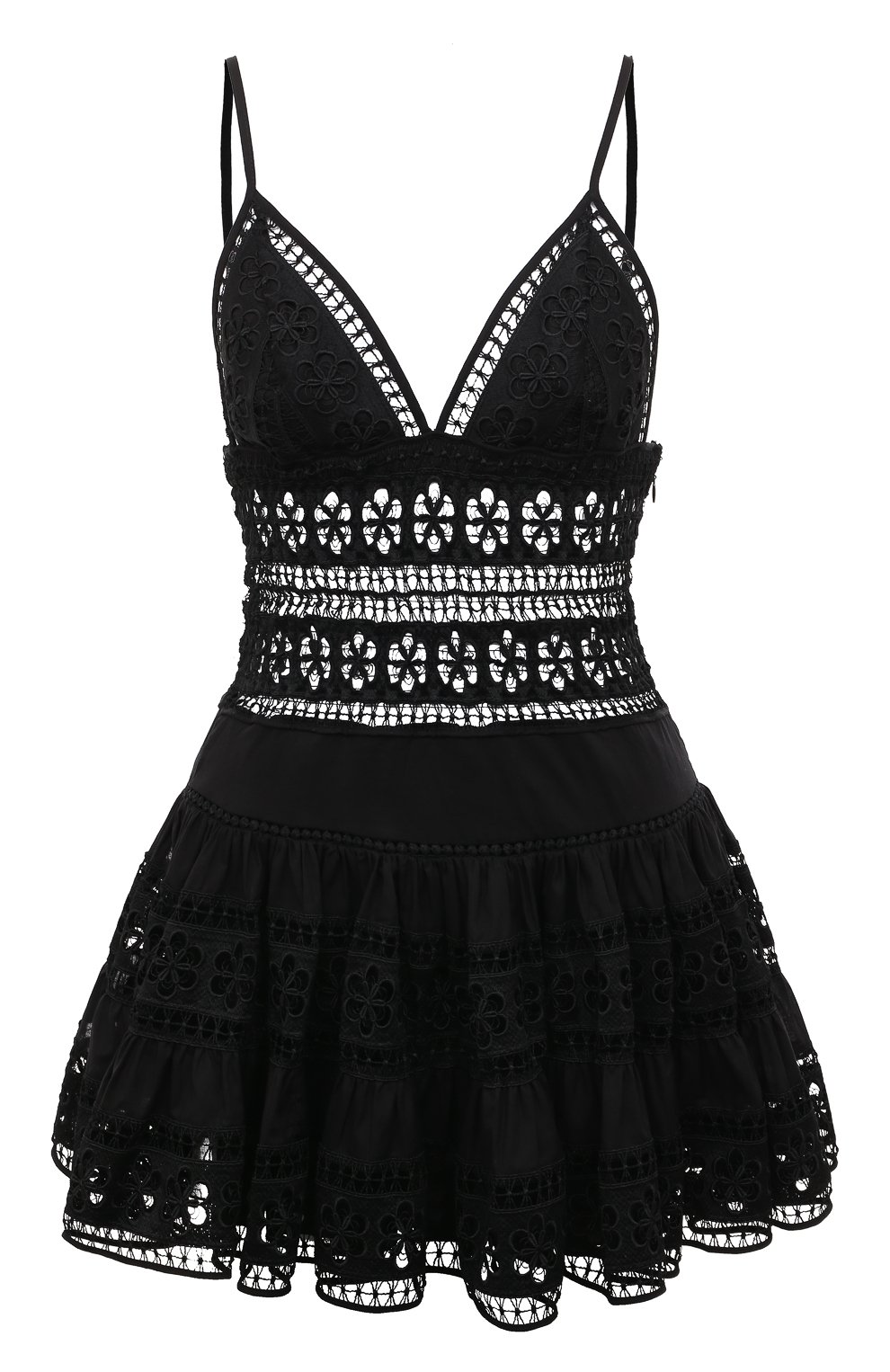 Хлопковое платье CHARO RUIZ IBIZA черного цвета по цене 59950 руб., арт. 231600, фото 1 Хлопковое платье CHARO RUIZ IBIZA, арт. 231600, фото 1