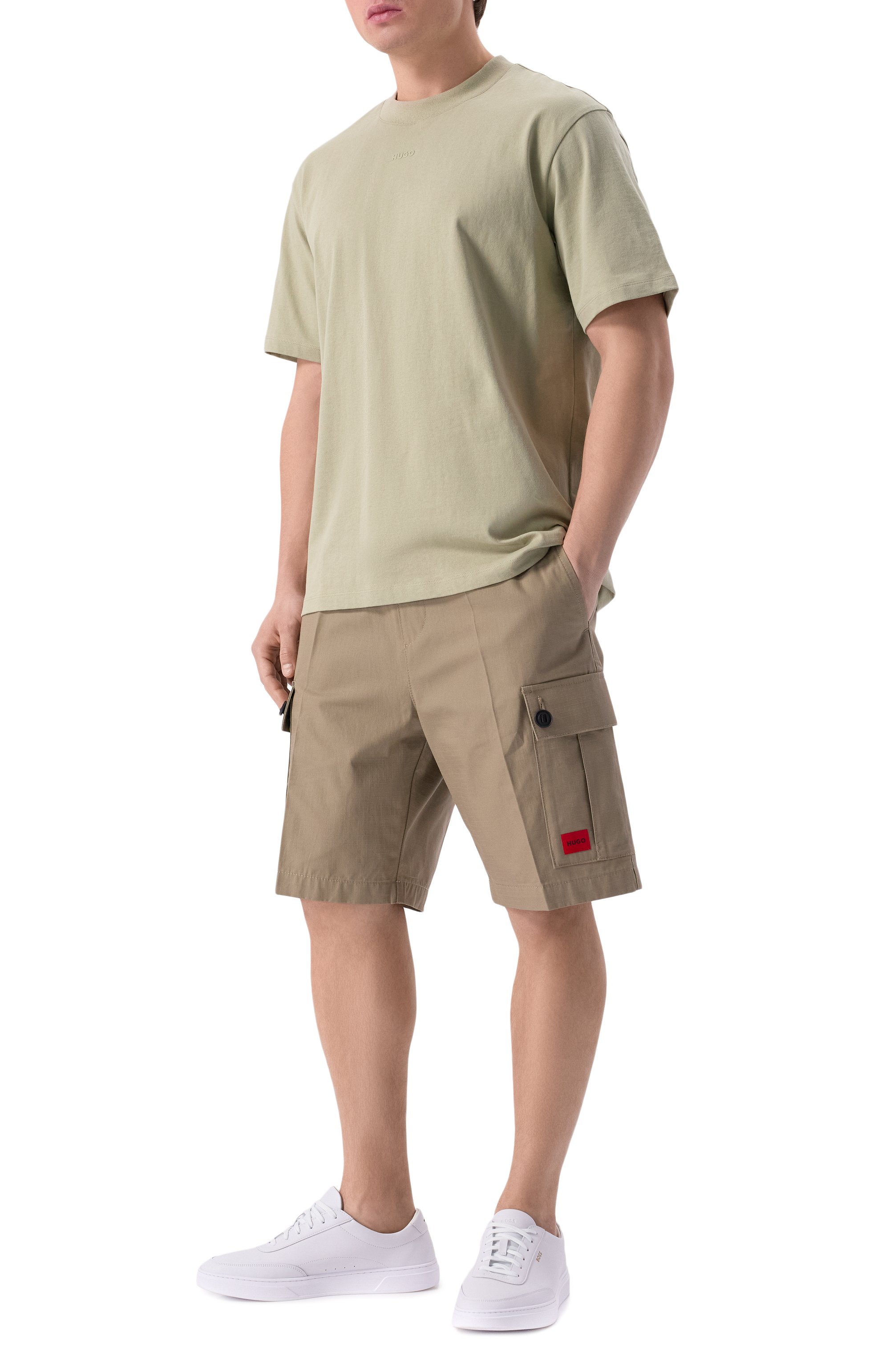 Хлопковые шорты HUGO, арт. 50510594, фото 2