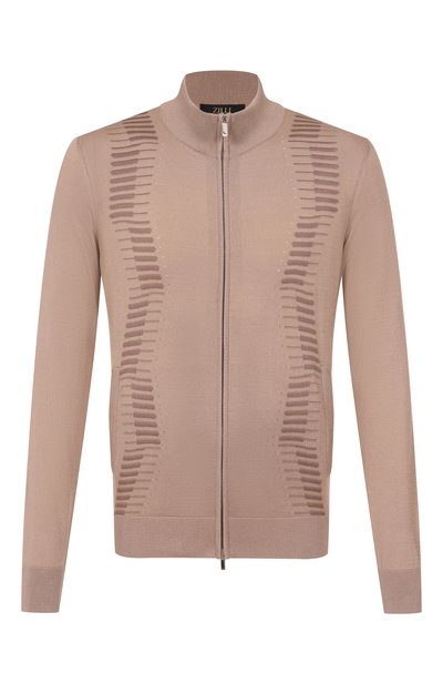 Мужской кардиган  из шелка и хлопка ZILLI, арт. KZMC01M0142VZWA00