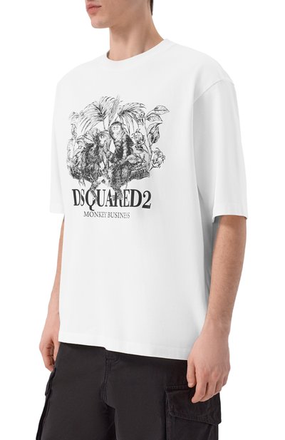 Хлопковая футболка DSQUARED2, арт. S74GD1545/D20106, фото 3