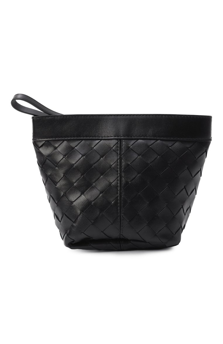 Женский клатч flip flap mini BOTTEGA VENETA черного цвета, арт. 805577/V3IV1 | Фото 1 (Материал: Натуральная кожа; Размер: mini; Женское Кросс-КТ: Клатч-клатчи; Автоматизация ТО: Проставлено; Автоматизация состава: Проставлено)