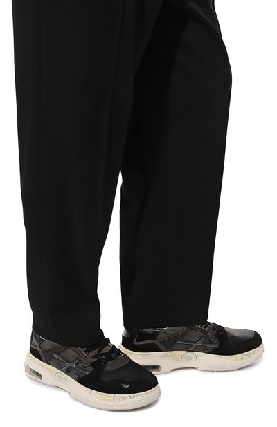 Комбинированные кроссовки drake PREMIATA черного цвета по цене 42700 руб., арт. DRAKE/VAR343, фото 3 Комбинированные кроссовки drake PREMIATA, арт. DRAKE/VAR343, фото 3