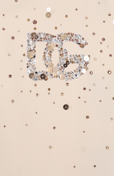 Платье DOLCE & GABBANA кремового цвета по цене 89950 руб., арт. L54DH1/FURMM, фото 3 Платье DOLCE & GABBANA, арт. L54DH1/FURMM, фото 3