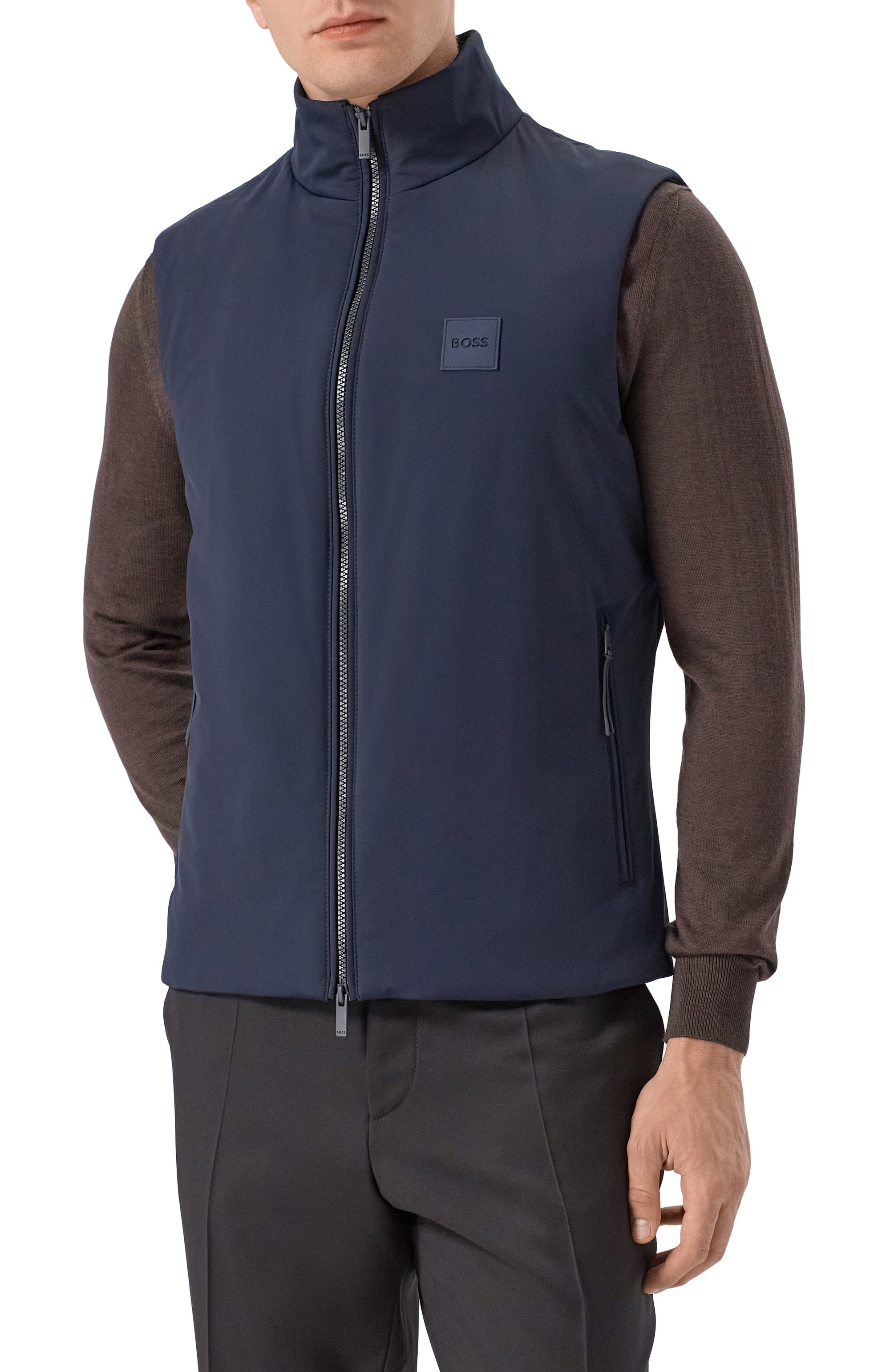 Плащ BOSS темно-синего цвета по цене 105000 руб., арт. 50545897, фото 6 Плащ BOSS, арт. 50545897, фото 6