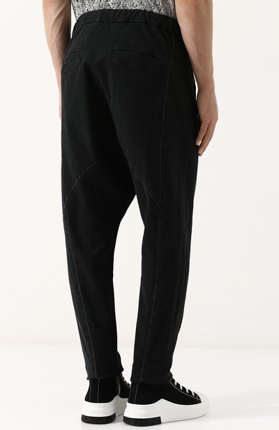 Брюки прямого кроя из смеси хлопка и льна с заниженной линией шага 10SEI0OTTO, арт. 3229TD, фото 4