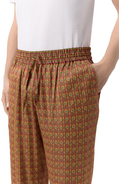 Брюки из вискозы DROLE DE MONSIEUR красного цвета по цене 32700 руб., арт. J-BP191-VI027-RD, фото 5 Брюки из вискозы DROLE DE MONSIEUR, арт. J-BP191-VI027-RD, фото 5