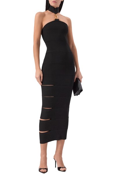 Платье из вискозы BALMAIN, арт. GF1RP880/KJ42, фото 2